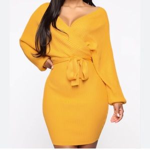 Sweater dress mini sz Lg